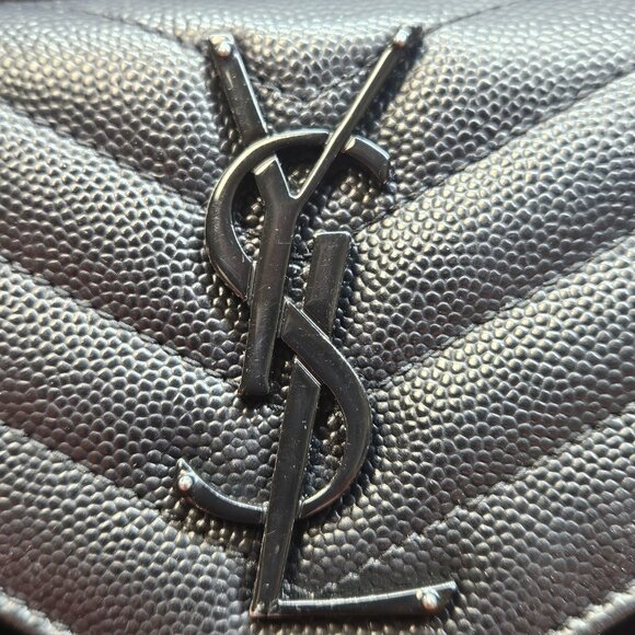 Yves Saint Laurent YSL Black Caviar Leather Wallet - Picture 13 of 16